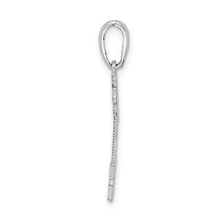 Sterling Silver Polished South Beach Palm Tree Pendant QC9943