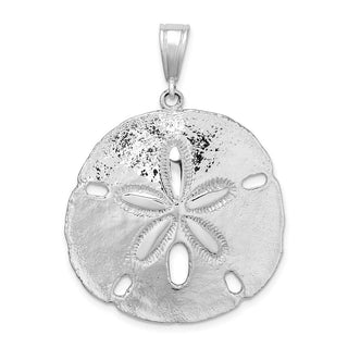 Sterling Silver Polished Sand Dollar Pendant QC9964