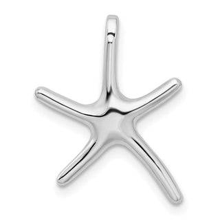 Sterling Silver Polished Dancing Starfish Slide Pendant QC9974