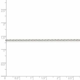 42" Sterling Silver 1.5mm Beveled Oval Cable Chain Necklace