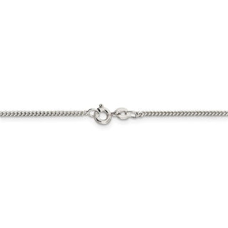 28" Sterling Silver 1.5mm Curb Chain Necklace