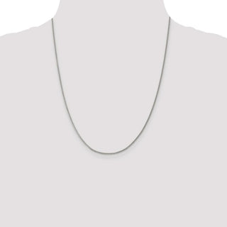 22" Sterling Silver 1.5mm Curb Chain Necklace