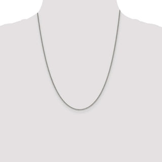 22" Sterling Silver 1.75mm Curb Chain Necklace