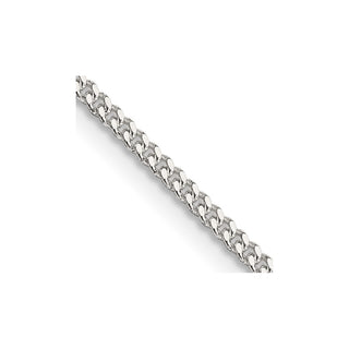 36" Sterling Silver 1.75mm Curb Chain Necklace