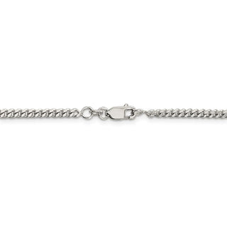 22" Sterling Silver 3mm Curb Chain Necklace