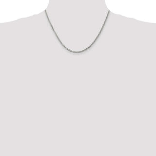 18" Sterling Silver 3mm Curb Chain Necklace