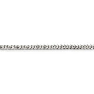 36" Sterling Silver 3.5mm Curb Chain Necklace