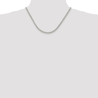 18" Sterling Silver 3.5mm Curb Chain Necklace