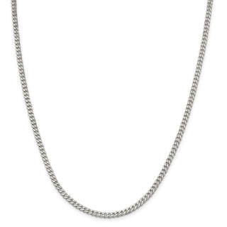 28" Sterling Silver 3.5mm Curb Chain Necklace