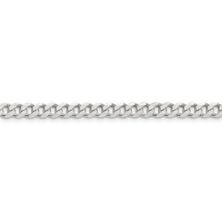 7" Sterling Silver 4.5mm Curb Chain Bracelet