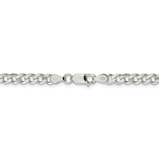 36" Sterling Silver 4.5mm Curb Chain Necklace