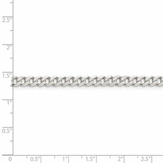 7" Sterling Silver 4.5mm Curb Chain Bracelet