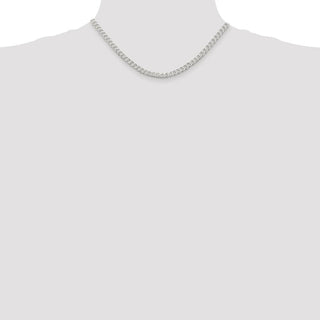 16" Sterling Silver 4.5mm Curb Chain Necklace