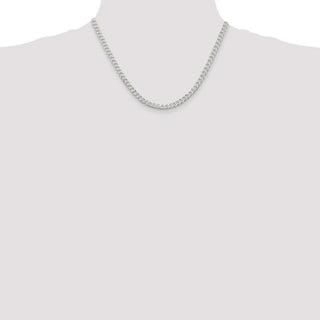 18" Sterling Silver 4.5mm Curb Chain Necklace