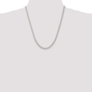22" Sterling Silver 4.5mm Curb Chain Necklace