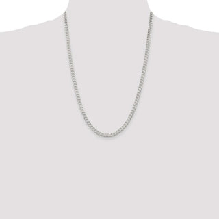 24" Sterling Silver 4.5mm Curb Chain Necklace