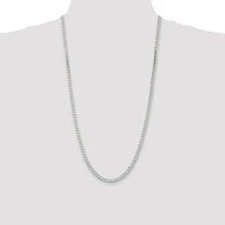 28" Sterling Silver 4.5mm Curb Chain Necklace
