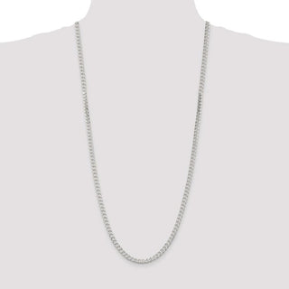 30" Sterling Silver 4.5mm Curb Chain Necklace
