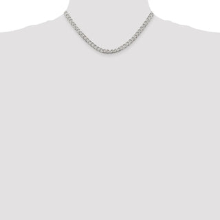 16" Sterling Silver 6mm Curb Chain Necklace