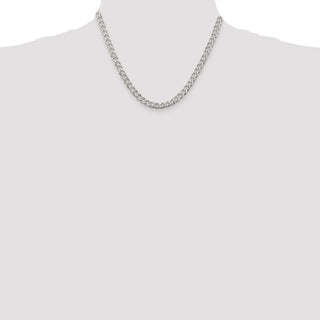 18" Sterling Silver 6mm Curb Chain Necklace