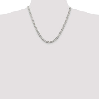 20" Sterling Silver 6mm Curb Chain Necklace