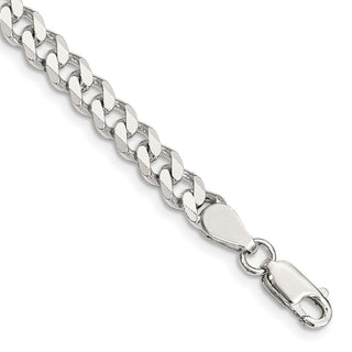 8" Sterling Silver 6mm Curb Chain Bracelet
