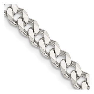 18" Sterling Silver 6mm Curb Chain Necklace