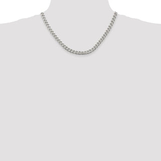 18" Sterling Silver 7mm Curb Chain Necklace