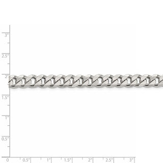 30" Sterling Silver 8mm Curb Chain Necklace