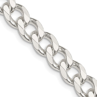 30" Sterling Silver 8mm Curb Chain Necklace