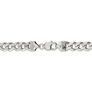 22" Sterling Silver 9mm Curb Chain Necklace