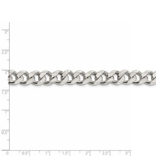 30" Sterling Silver 9mm Curb Chain Necklace
