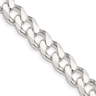 28" Sterling Silver 9mm Curb Chain Necklace
