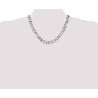 20" Sterling Silver 11mm Curb Chain Necklace