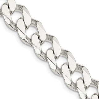 28" Sterling Silver 11mm Curb Chain Necklace