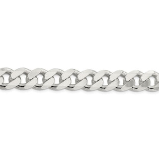 8" Sterling Silver 13mm Curb Chain Bracelet