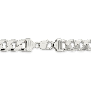 26" Sterling Silver 13mm Curb Chain Necklace