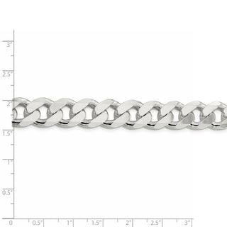 8" Sterling Silver 13mm Curb Chain Bracelet