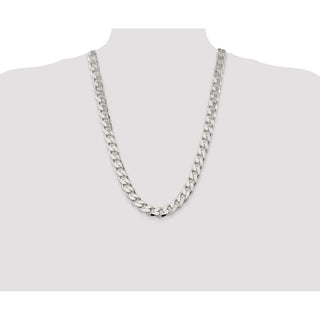 26" Sterling Silver 13mm Curb Chain Necklace