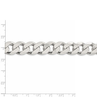 8" Sterling Silver 15mm Curb Chain Bracelet