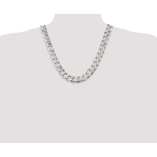 22" Sterling Silver 15mm Curb Chain Necklace