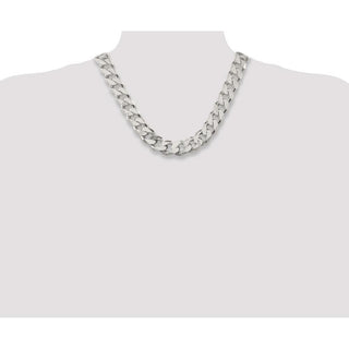 20" Sterling Silver 16.25mm Curb Chain Necklace