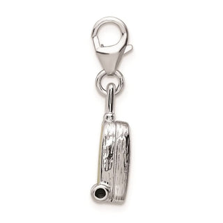 Sterling Silver Enameled Brazilian Flag Suitcase Lobster Clasp Charm