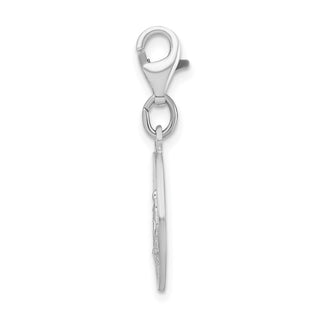 Sterling Silver Miraculous Medal w/Lobster Clasp Charm QCC495