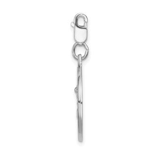 Sterling Silver Saint Michael Medal w/Lobster Clasp Charm QCC501