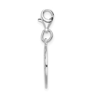 Sterling Silver St. Christopher Medal w/Lobster Clasp Charm QCC504