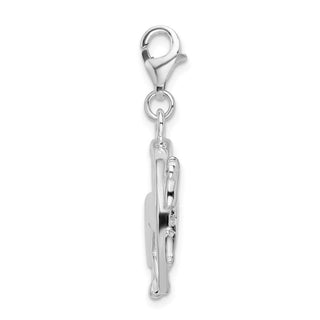 Sterling Silver Horse and Shoe w/ Lobster Clasp Charm