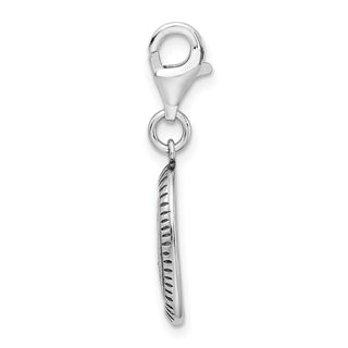 Sterling Silver Antiqued Mom w/Lobster Clasp Charm