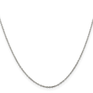 22" Sterling Silver 1mm Cable Chain Necklace with Lobster Clasp