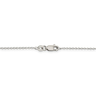 14" Sterling Silver 1mm Cable Chain Necklace with Lobster Clasp